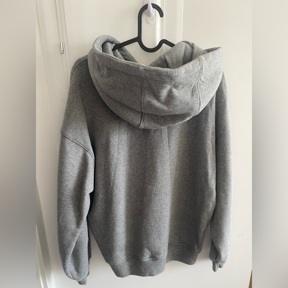 Funny fleece grey hoodie - Picture 2 of 3